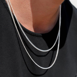 Solid 925 Sterling Silver 2mm Miami Cuban Chain