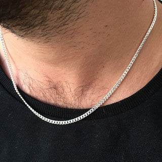 Solid 925 Sterling Silver 2mm Miami Cuban Chain
