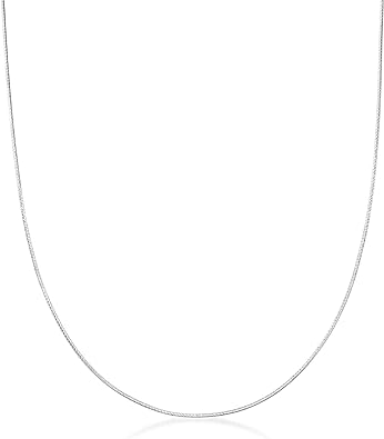 Italian-Made .925 Sterling Silver 1mm Round Snake Chain