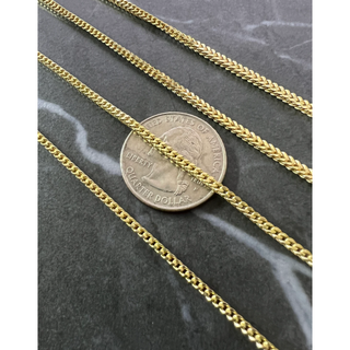 18K-Yellow-Gold-Plated .925 Sterling Silver Franco Chain