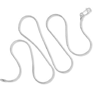 Italian-Made .925 Sterling Silver 1mm Round Snake Chain