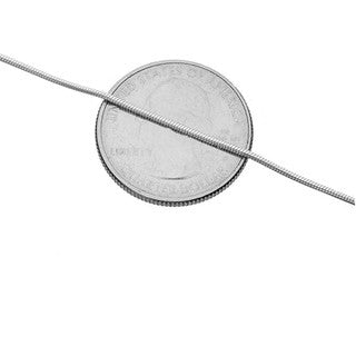 Italian-Made .925 Sterling Silver 1mm Round Snake Chain
